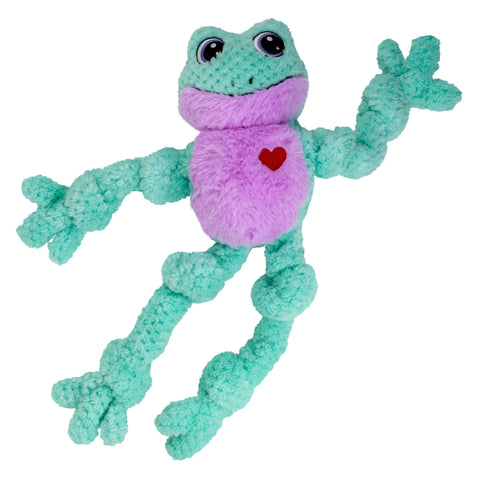 Valentines Knots Frog, Mint & Purple