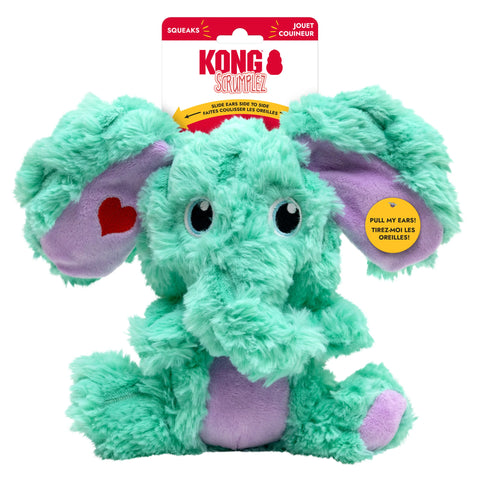 Valentines Scrumplez Elephant, Mint and Purple