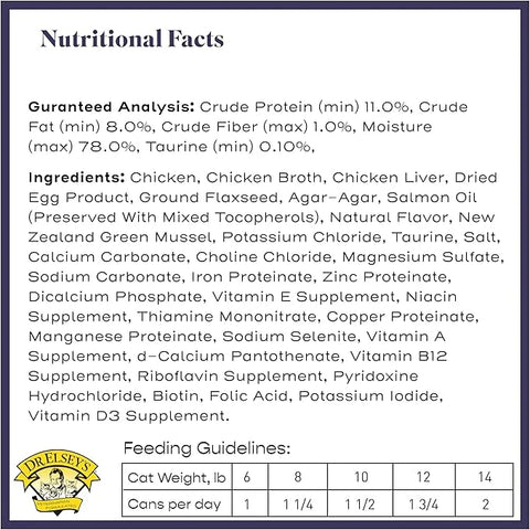 Dr. Elsey's cleanprotein Chicken Recipe Wet Cat Food, 2.75 oz Can (Case of 24)