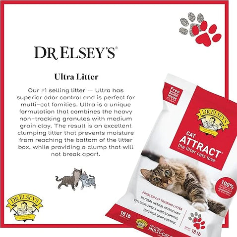 Dr. Elsey's® Cat Attract® Clumping Clay Cat Litter 18-lb. Bag