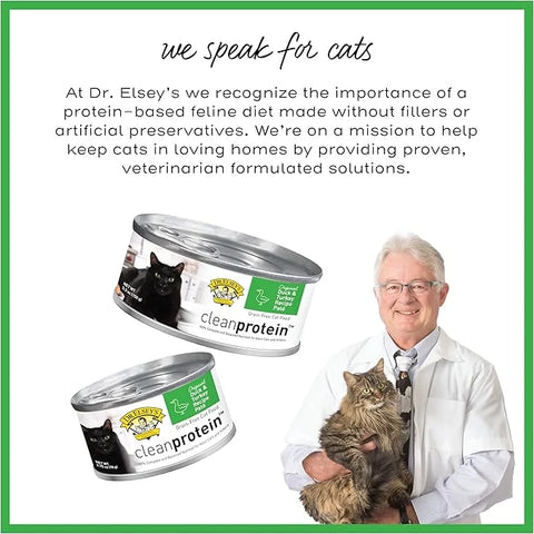 Dr. Elsey's cleanprotein Duck & Turkey Recipe Wet Cat Food, 2.75 oz Can (Case of 24)
